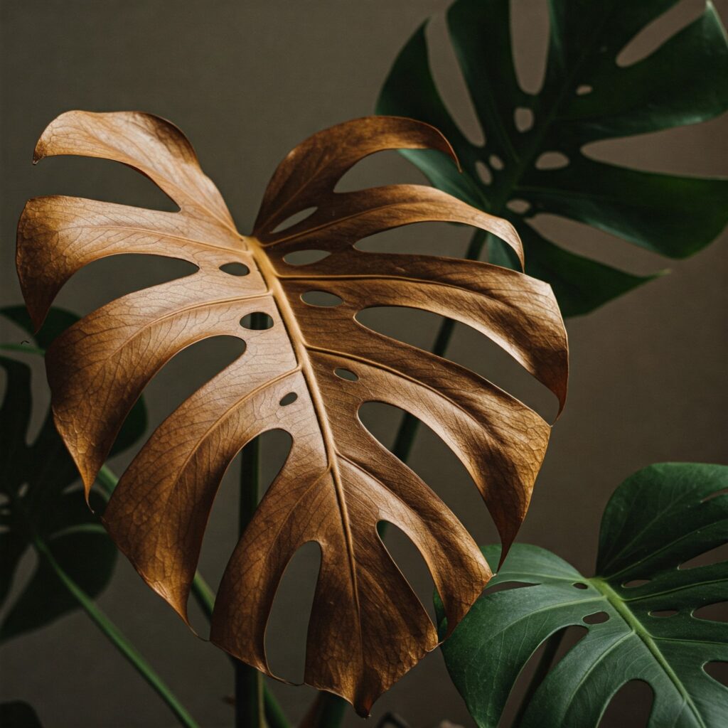 Brown Leaves on Monstera plant