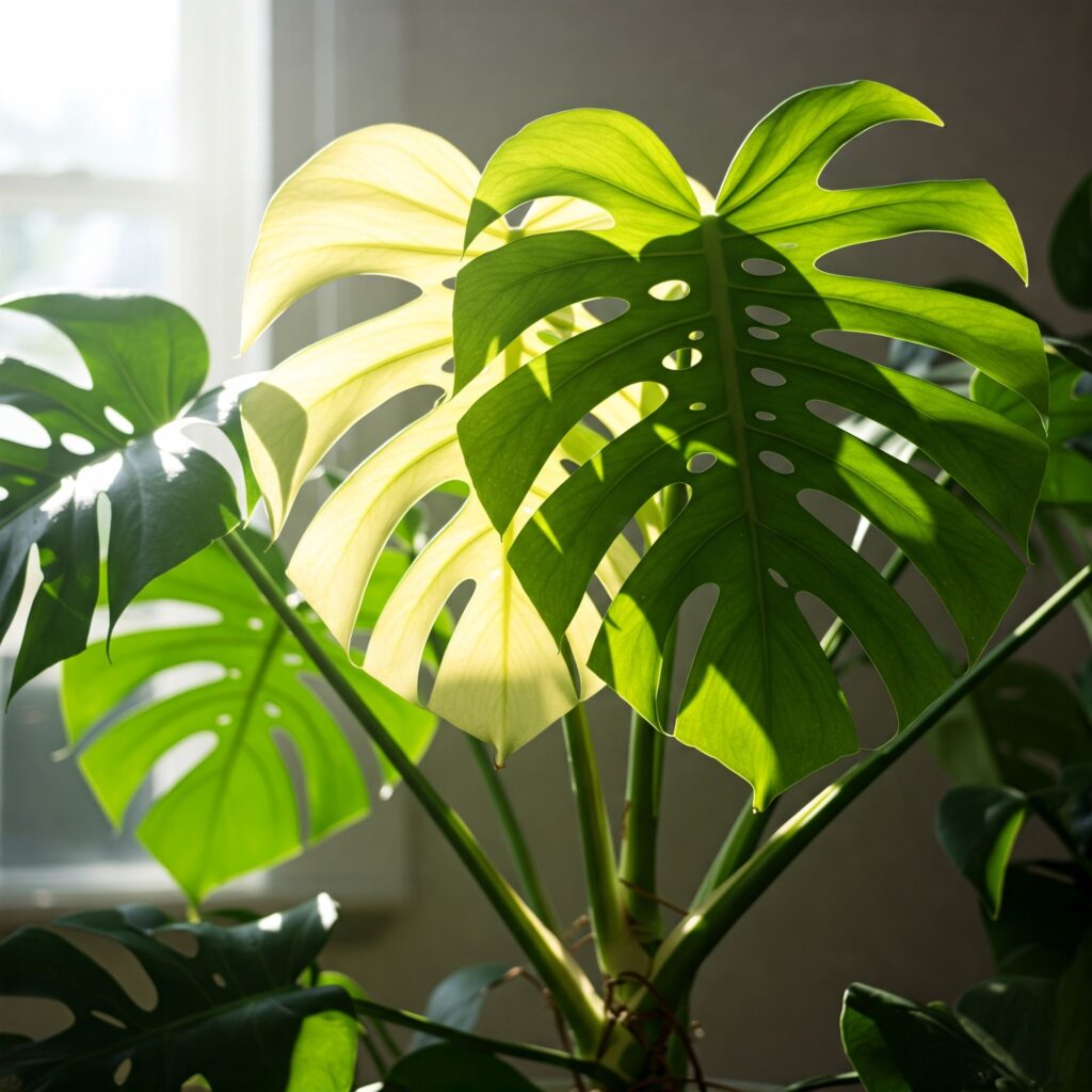 Brown Leaves on Monstera plant